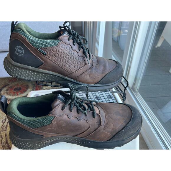 TIMBERLAND pro Shoes Mens Size 11 M Reaxion Aerocore Safety Toe WATERPROOF A21PN - Picture 9 of 10